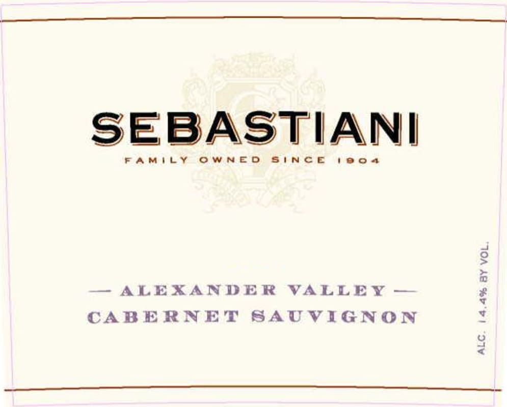 Sebastiani Alexander Valley Cabernet Sauvignon 2008 Front Label