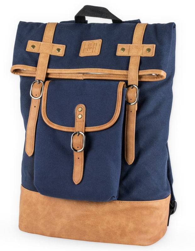 Foster & Rye Blue Insulated Wine Backpack Gift Product Image