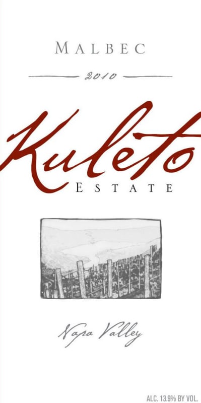 Kuleto Estate Malbec 2010 Front Label