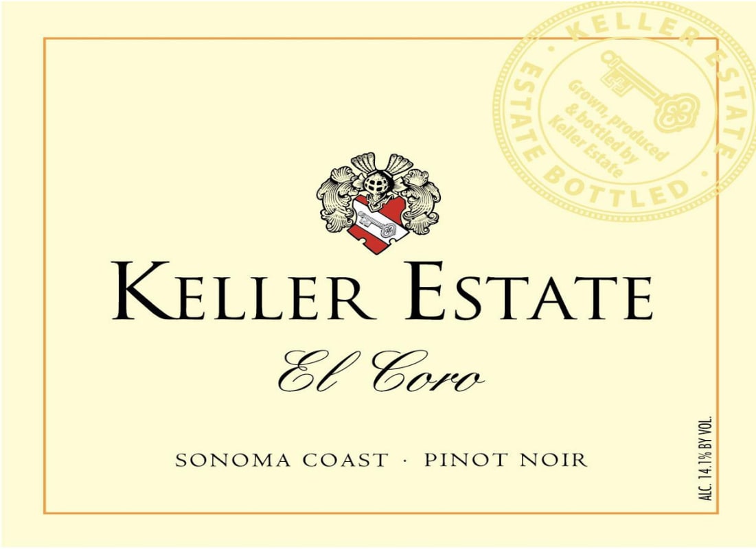Keller Estate El Coro Pinot Noir 2008 Front Label