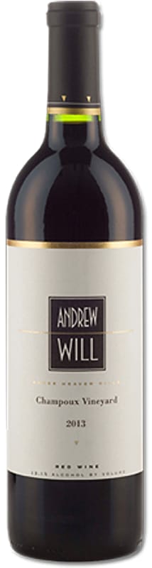 Andrew Will Winery Champoux Red Blend 2013 Front Bottle Shot