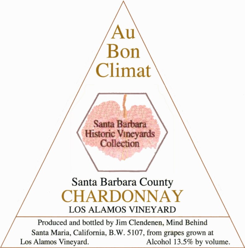 Au Bon Climat Los Alamos Chardonnay 2006 Front Label