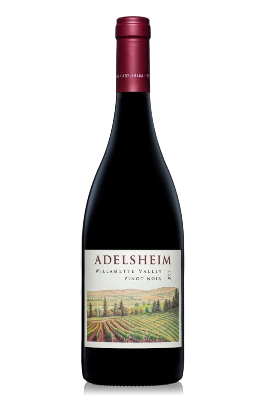 Adelsheim Willamette Valley Pinot Noir 2017 Front Bottle Shot