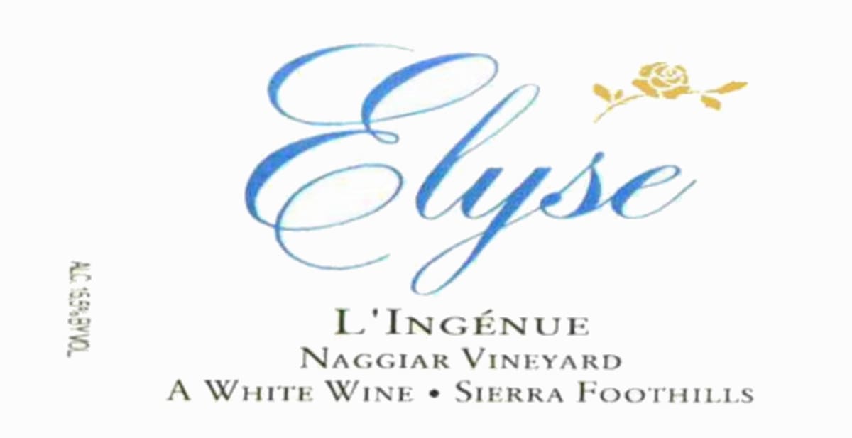 Elyse L'Ingenue Naggiar Vineyard White Rhone Blend 2008 Front Label