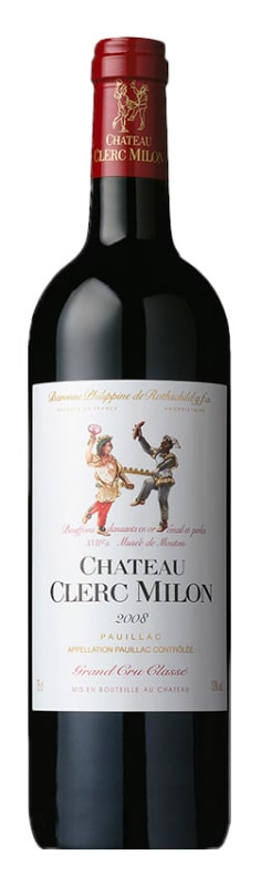 Chateau Clerc Milon 2008 Front Bottle Shot