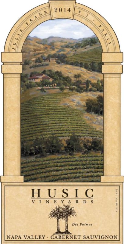 Husic Vineyards Cabernet Sauvignon 2014 Front Label