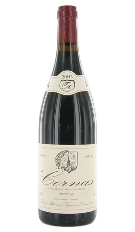 Thierry Allemand Cornas 2003 Front Bottle Shot