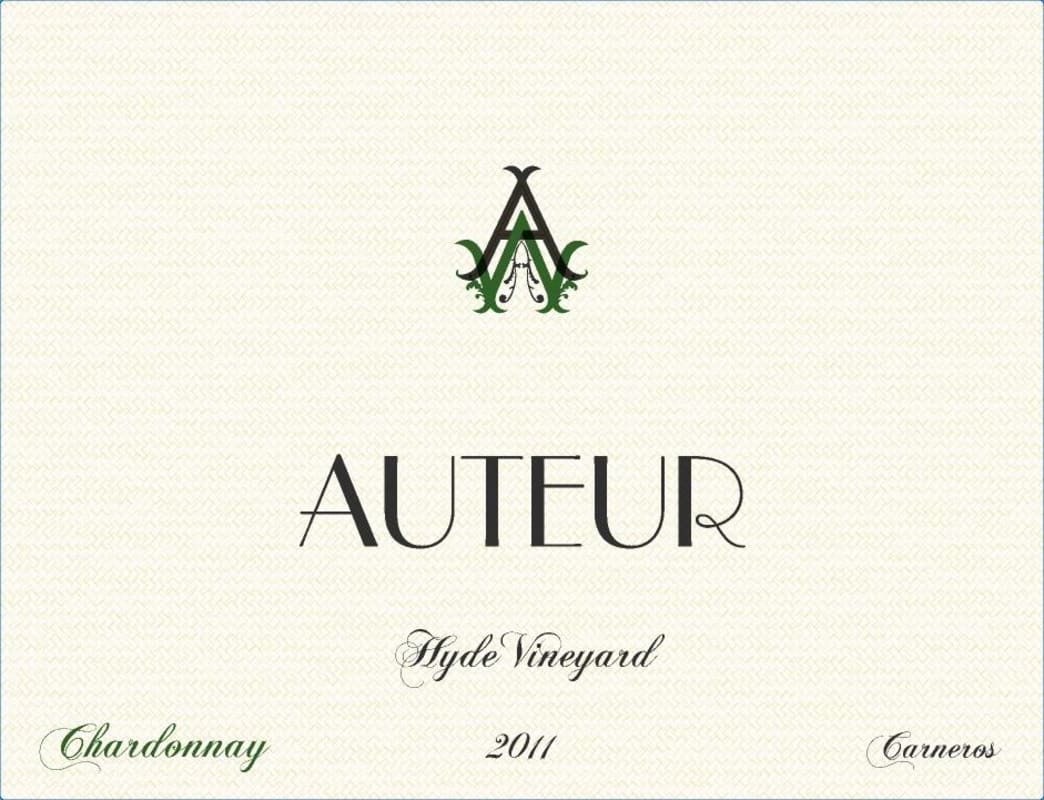 Auteur Wines Hyde Vineyards Chardonnay 2011 Front Label