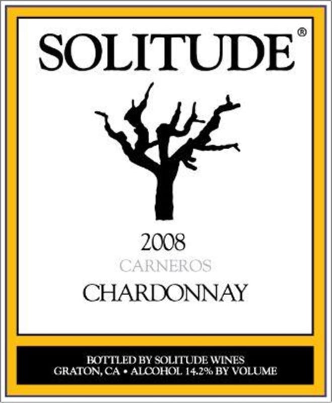 Solitude Carneros Chardonnay 2008 Front Label