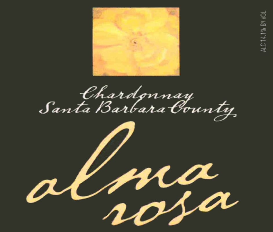 Alma Rosa Santa Barbara County Chardonnay 2007 Front Label