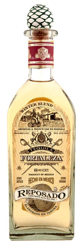 Fortaleza Winter Blend 2023 Cask Proof Reposado Tequila Front Bottle Shot