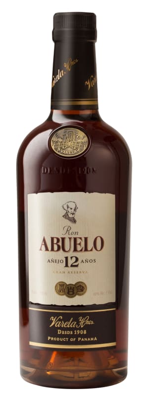 Ron Abuelo 12 Year Anejo Rum Front Bottle Shot