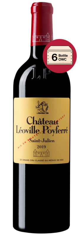 Chateau Leoville Poyferre (6 Bottes in OWC) 2019 Front Bottle Shot