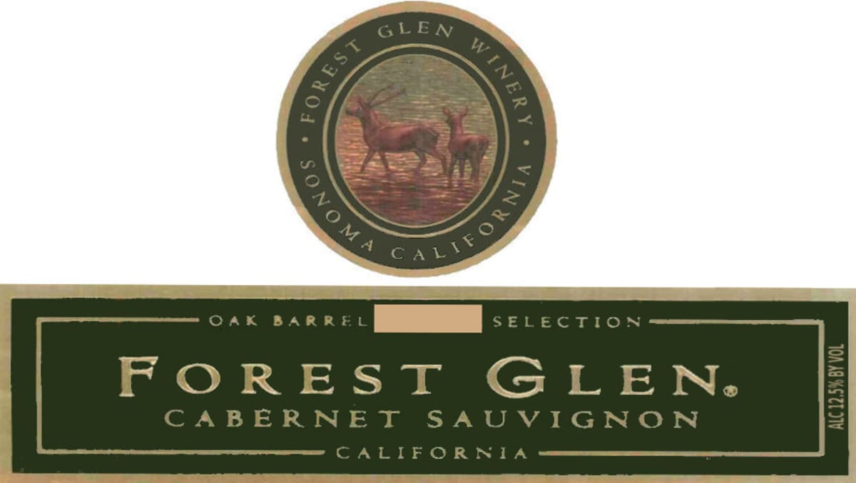 Forest Glen Barrel Select Cabernet Sauvignon 2009 Front Label