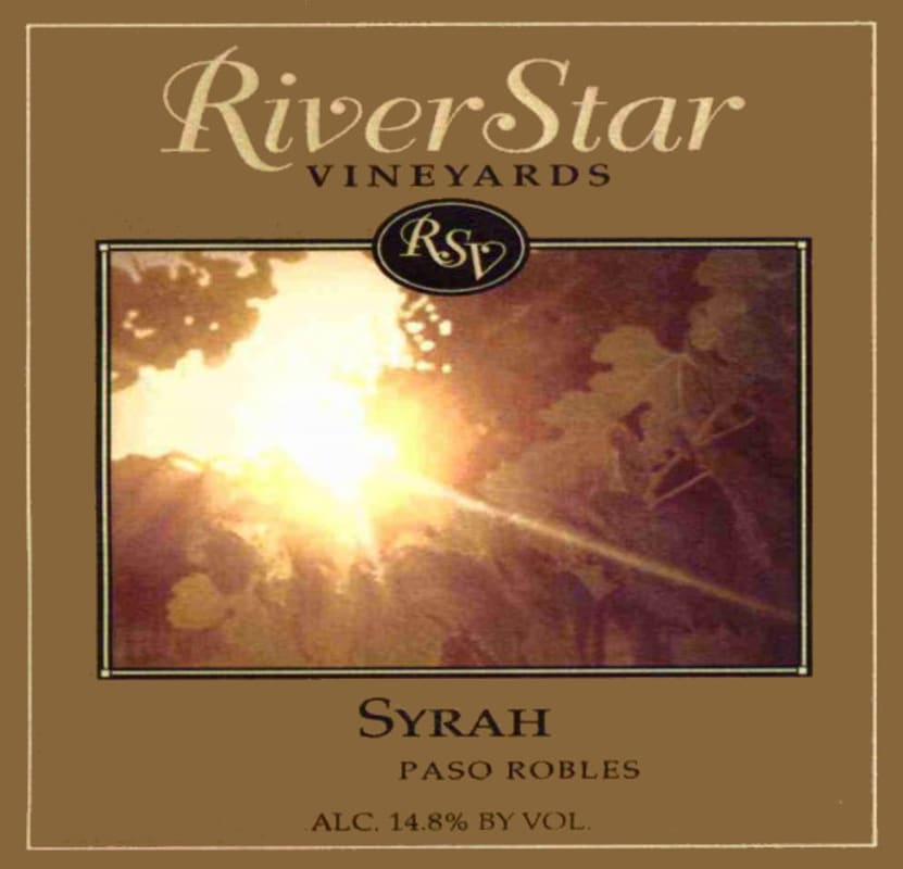 RiverStar Vineyards Syrah 2004 Front Label