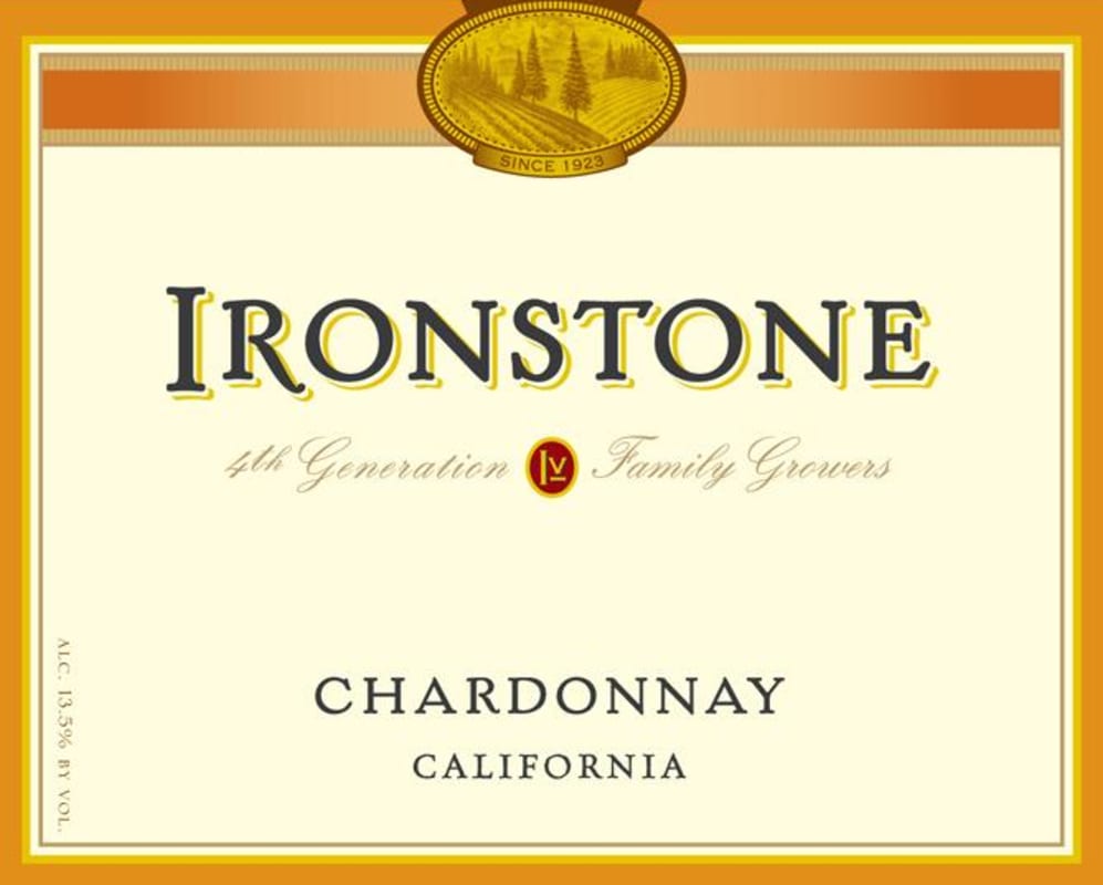 Ironstone Chardonnay 2012 Front Label