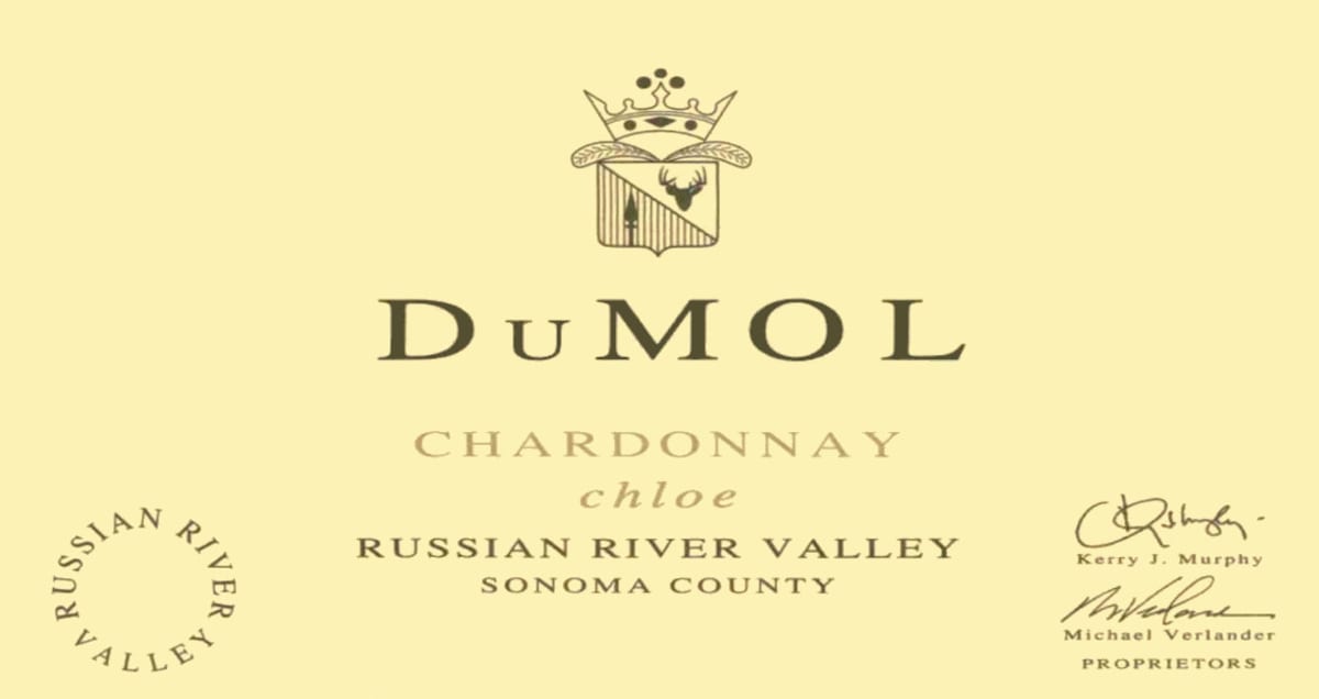 DuMOL Chloe Chardonnay 2002 Front Label