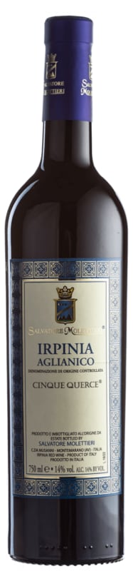 Salvatore Molettieri Cinque Querce Irpinia Aglianico 2017 Front Bottle Shot