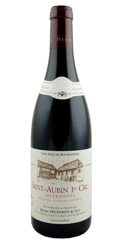 Domaine Henri Prudhon Saint-Aubin Les Frionnes Premier Cru 2016 Front Bottle Shot