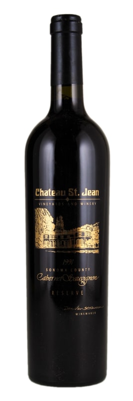 Chateau St. Jean Cabernet Sauvignon Reserve (3 Liter - OWC) 1991 Front Bottle Shot