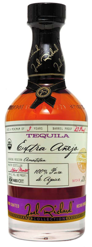 Joel Richard Extra Anejo Organic Tequila Front Bottle Shot