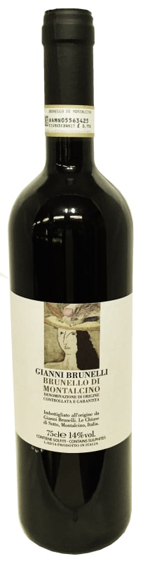 Gianni Brunelli Brunello di Montalcino 2012 Front Bottle Shot