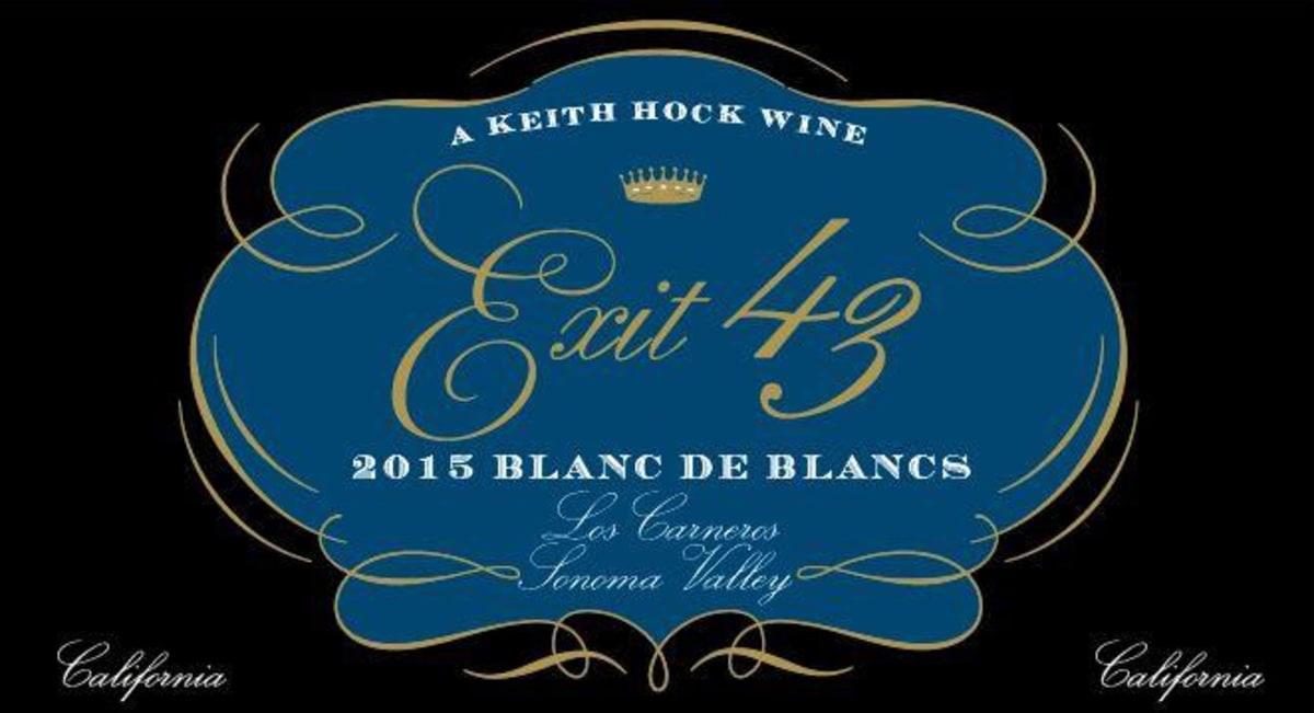 Exit 43 Exit 43 Blanc de Blancs 2015 Front Label
