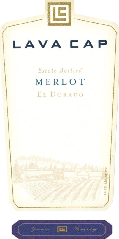 Lava Cap Merlot 2012 Front Label
