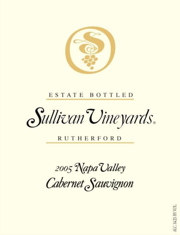 Sullivan Rutherford Estate Cabernet Sauvignon 2005 Front Label