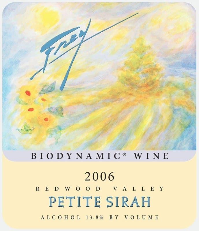 Frey Biodynamic Petite Sirah 2006 Front Label