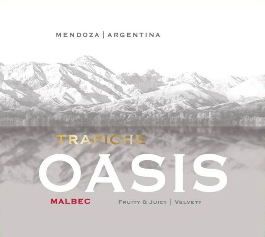 Trapiche Oasis Malbec 2015 Front Label