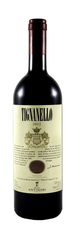 Marchesi Antinori Tignanello (1.5 Liter Magnum) 2012 Front Bottle Shot