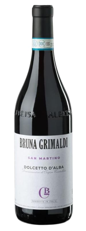 Bruna Grimaldi San Martino Dolcetto d'Alba 2019 Front Bottle Shot