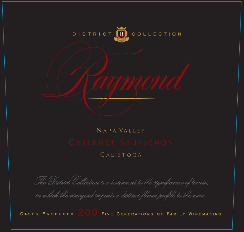 Raymond Calistoga Cabernet Sauvignon 2013 Front Label