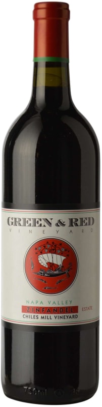 Green & Red Chiles Mill Vineyards Zinfandel 2017 Front Bottle Shot