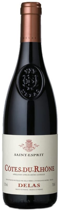 Delas Cotes-du-Rhone Saint-Esprit Rouge 2020 Front Bottle Shot