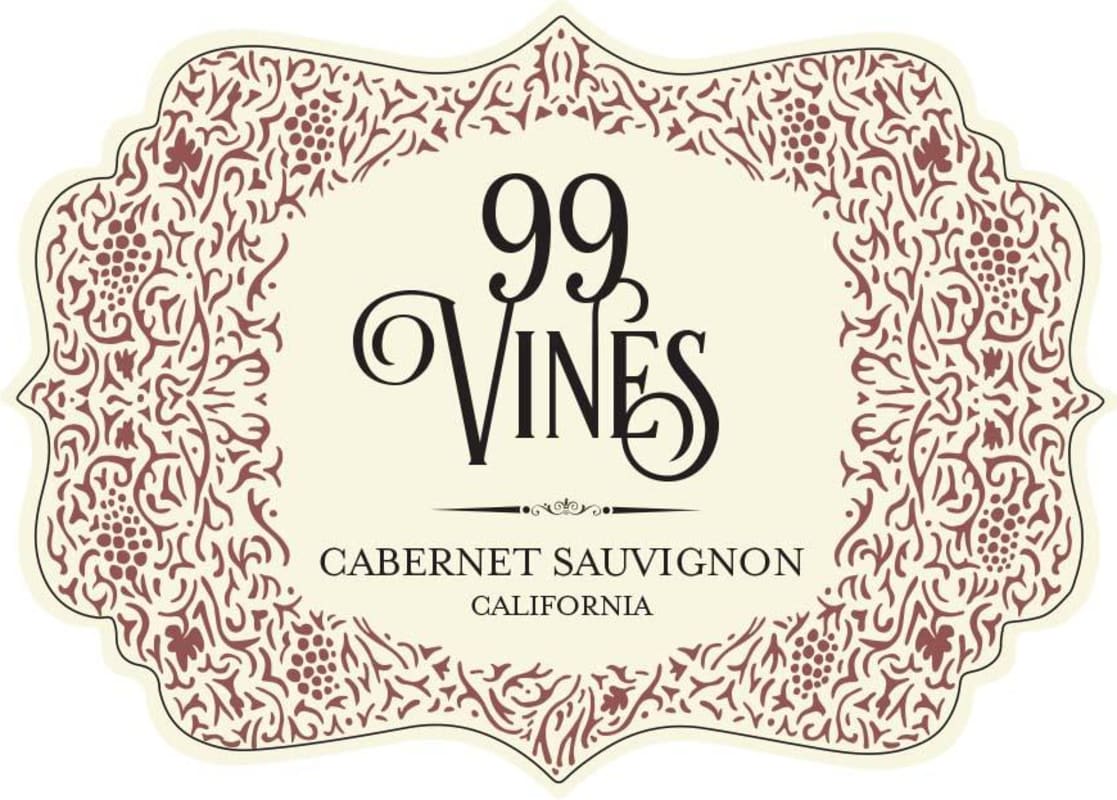 99 Vines Cabernet Sauvignon Front Label