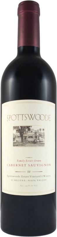 Spottswoode Cabernet Sauvignon 2003 Front Bottle Shot