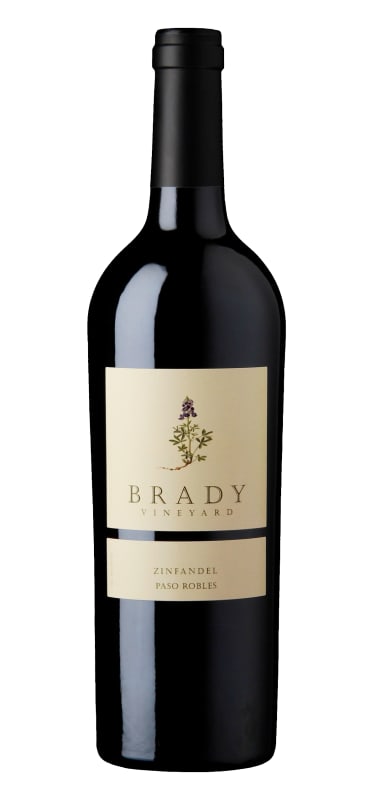 Brady Vineyard Zinfandel 2017 Front Bottle Shot