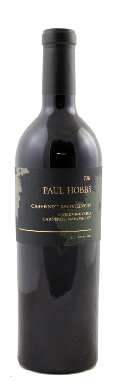 Paul Hobbs Hyde Vineyard Cabernet Sauvignon 2007 Front Bottle Shot