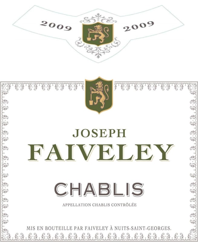 Faiveley Chablis Blanc 2009 Front Label
