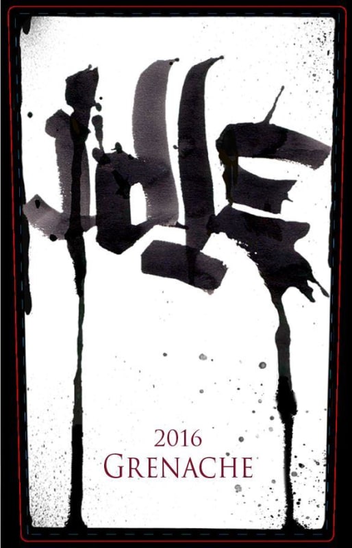 Idle Cellars Grenache 2016 Front Label