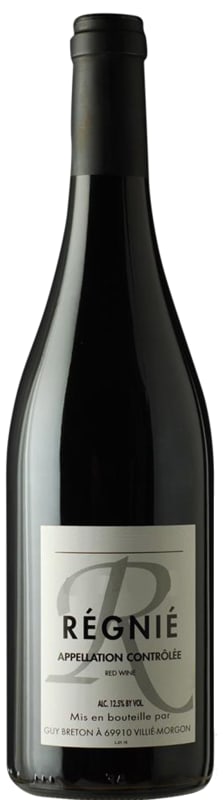 Guy Breton Regnie 2020 Front Bottle Shot
