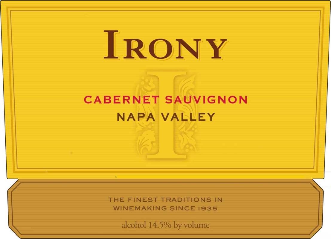 Irony Cabernet Sauvignon 2005 Front Label