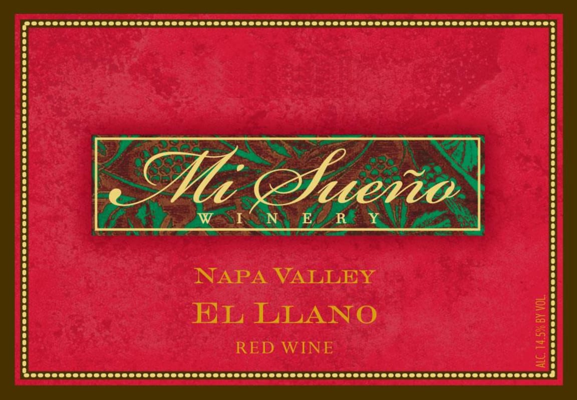 Mi Sueno Winery El Llano Red Blend 2009 Front Label