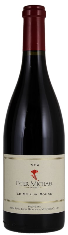 Peter Michael Le Moulin Rouge Pinot Noir 2014 Front Bottle Shot