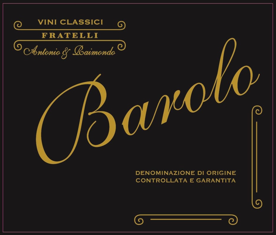 Fratelli Antonio & Raimondo Barolo DOCG 2016 Front Label
