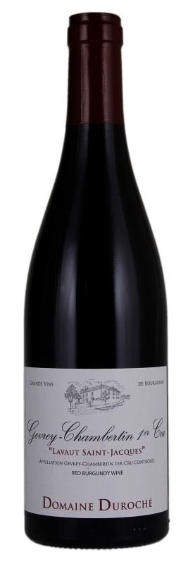 Domaine Duroche Gevrey-Chambertin Lavaut Saint Jacques Premier Cru 2018 Front Bottle Shot