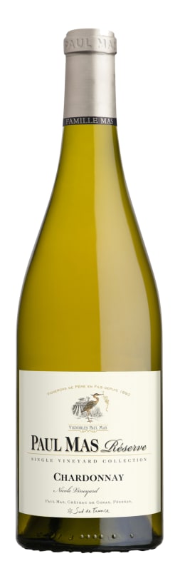 Paul Mas Reserve Chardonnay 2021 Front Bottle Shot