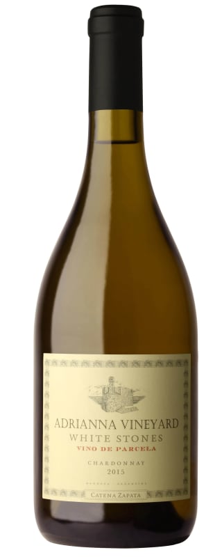Catena Zapata Adrianna Vineyard White Stones Chardonnay 2015 Front Bottle Shot
